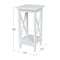International Concepts Rectangle 24 in X-Sided Plant Stand Snow, 12 W, 12 L, 24 in H, Wood, White OT08-3071X - alternate 6
